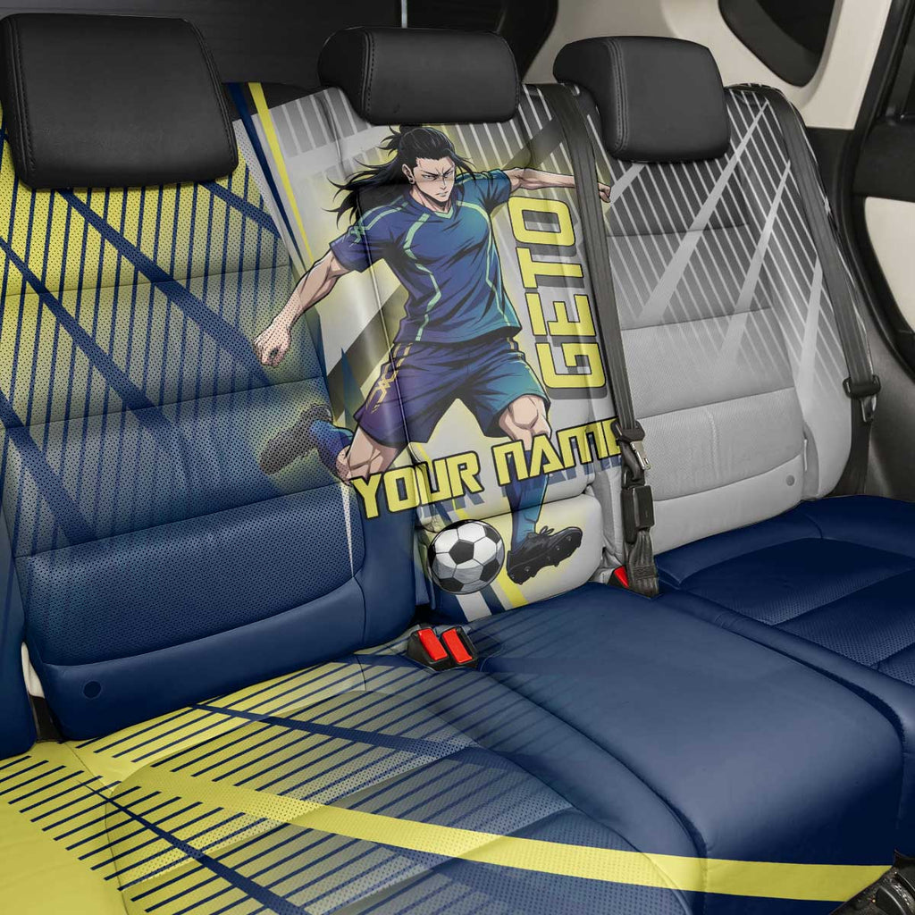 Personalized Geto Suguru Back Car Seat Cover Anime Soccer Action Illustration Art