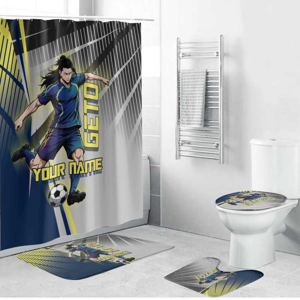 Personalized Geto Suguru Bathroom Set Anime Soccer Action Illustration Art