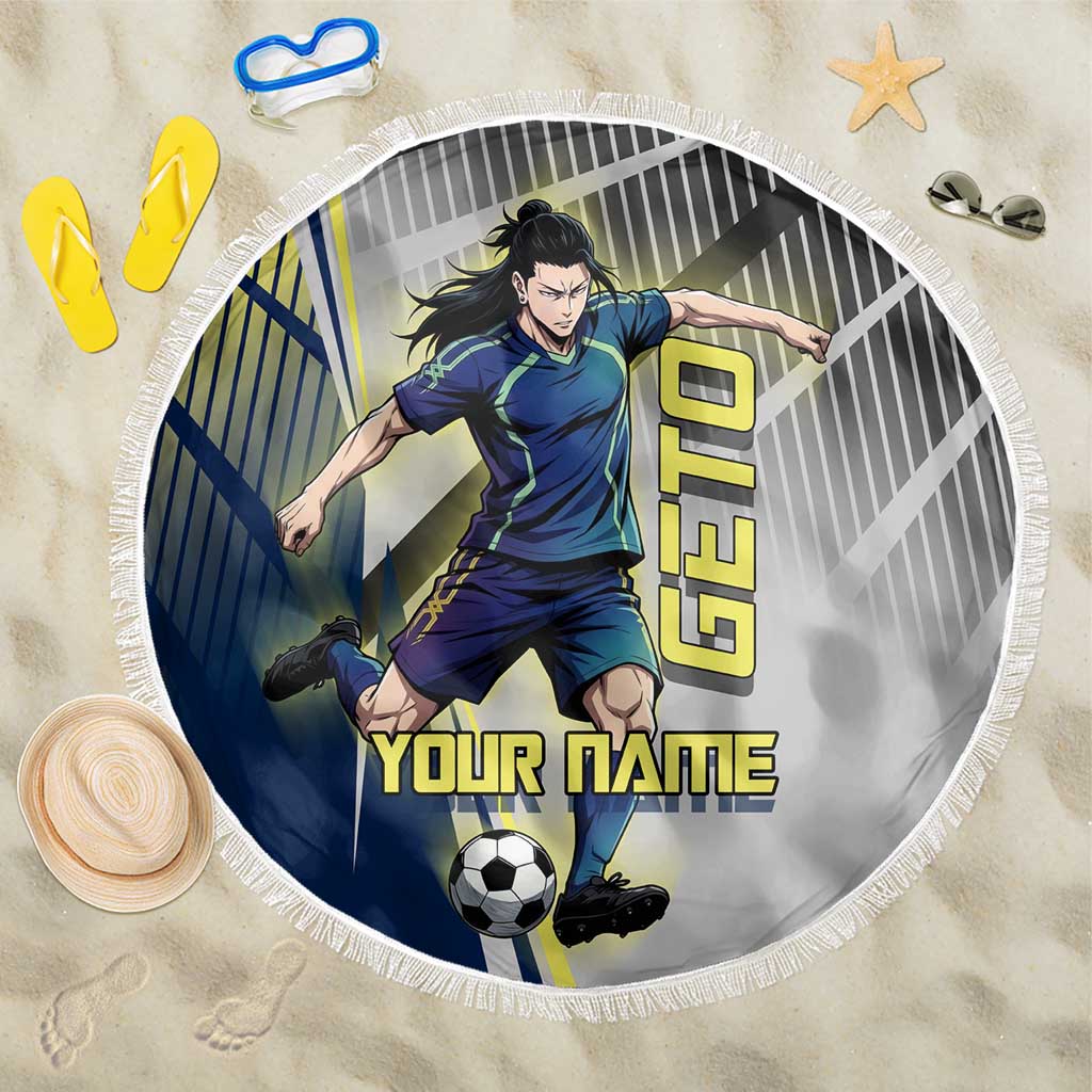 Personalized Geto Suguru Beach Blanket Anime Soccer Action Illustration Art