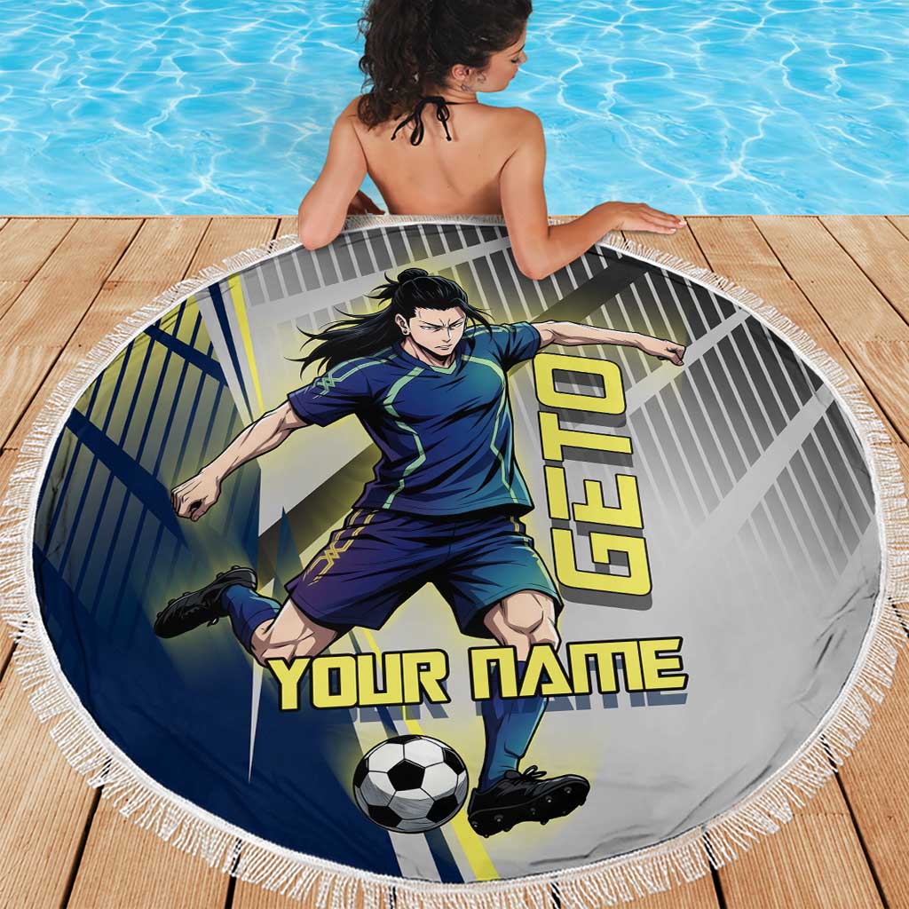Personalized Geto Suguru Beach Blanket Anime Soccer Action Illustration Art