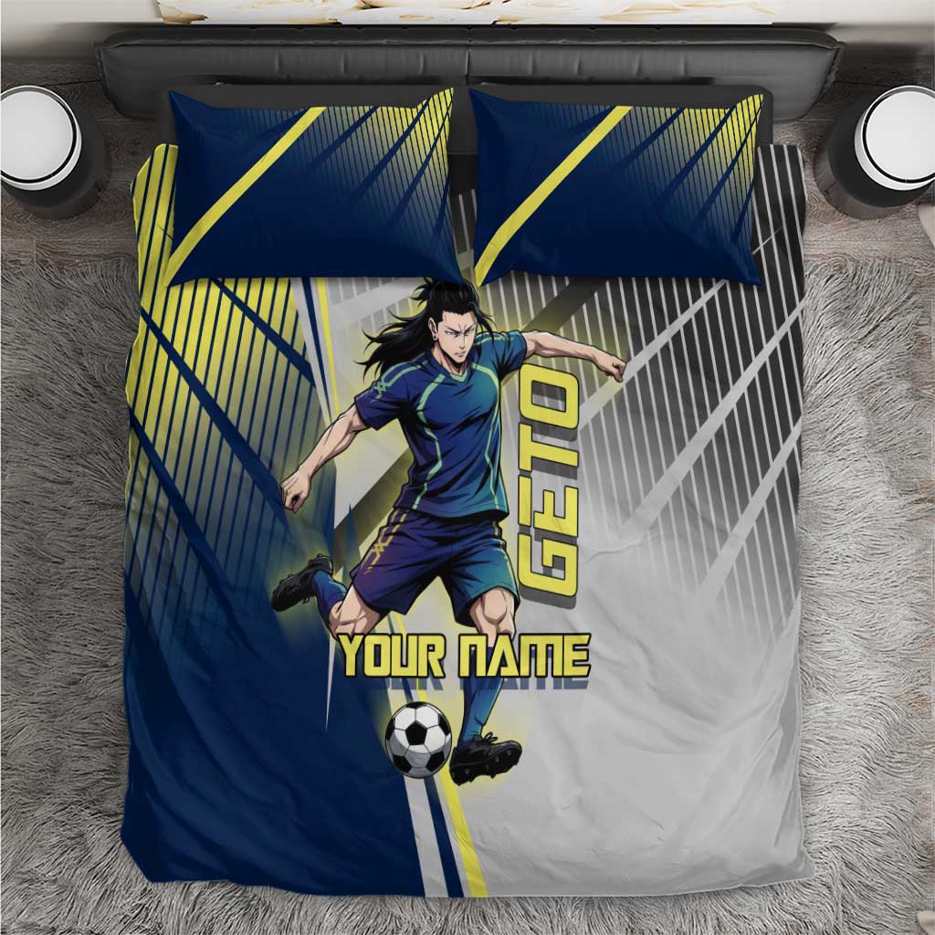 Personalized Geto Suguru Bedding Set Anime Soccer Action Illustration Art
