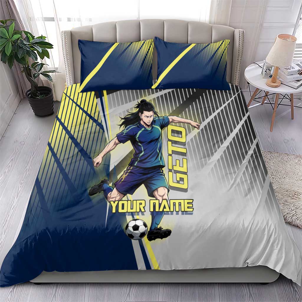Personalized Geto Suguru Bedding Set Anime Soccer Action Illustration Art