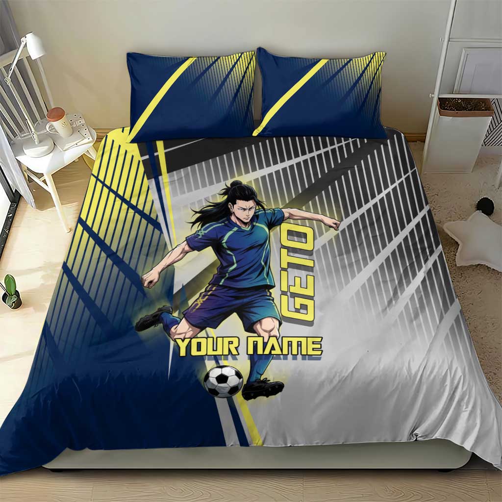 Personalized Geto Suguru Bedding Set Anime Soccer Action Illustration Art