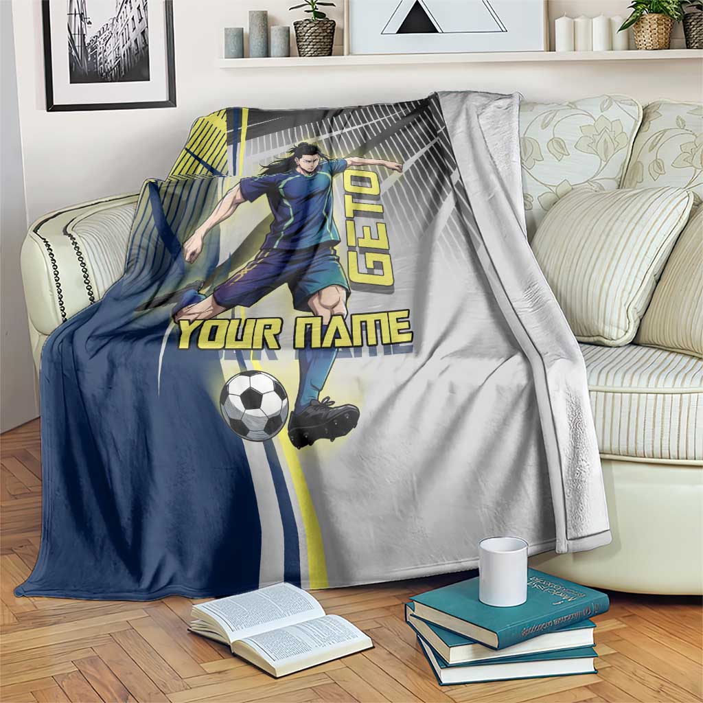 Personalized Geto Suguru Blanket Anime Soccer Action Illustration Art