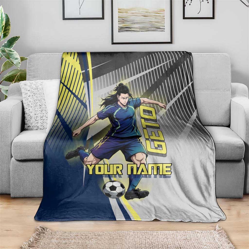Personalized Geto Suguru Blanket Anime Soccer Action Illustration Art