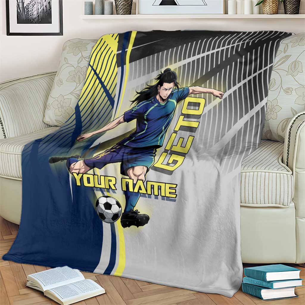 Personalized Geto Suguru Blanket Anime Soccer Action Illustration Art
