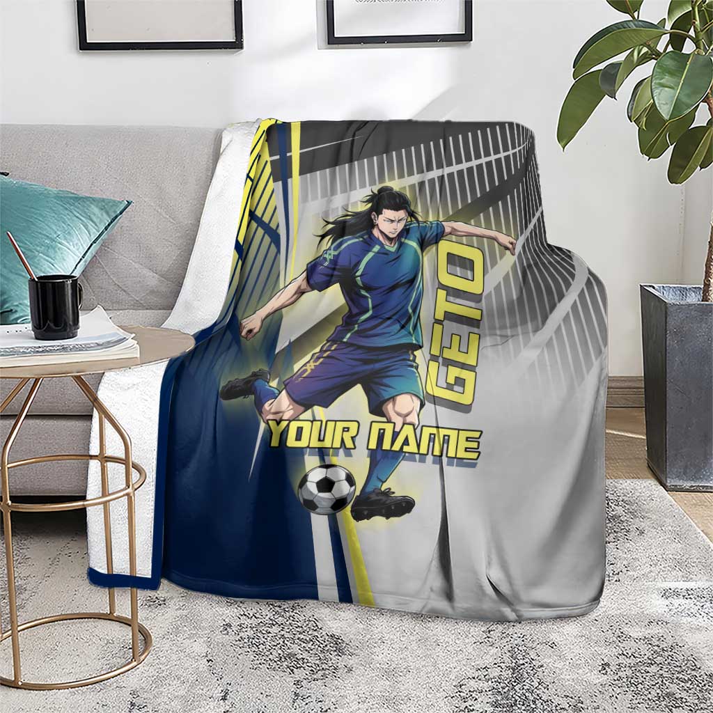 Personalized Geto Suguru Blanket Anime Soccer Action Illustration Art