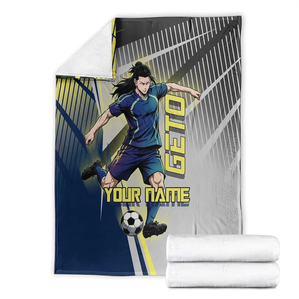 Personalized Geto Suguru Blanket Anime Soccer Action Illustration Art