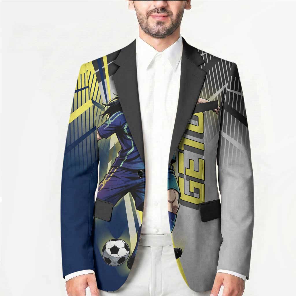 Personalized Geto Suguru Blazer Anime Soccer Action Illustration Art
