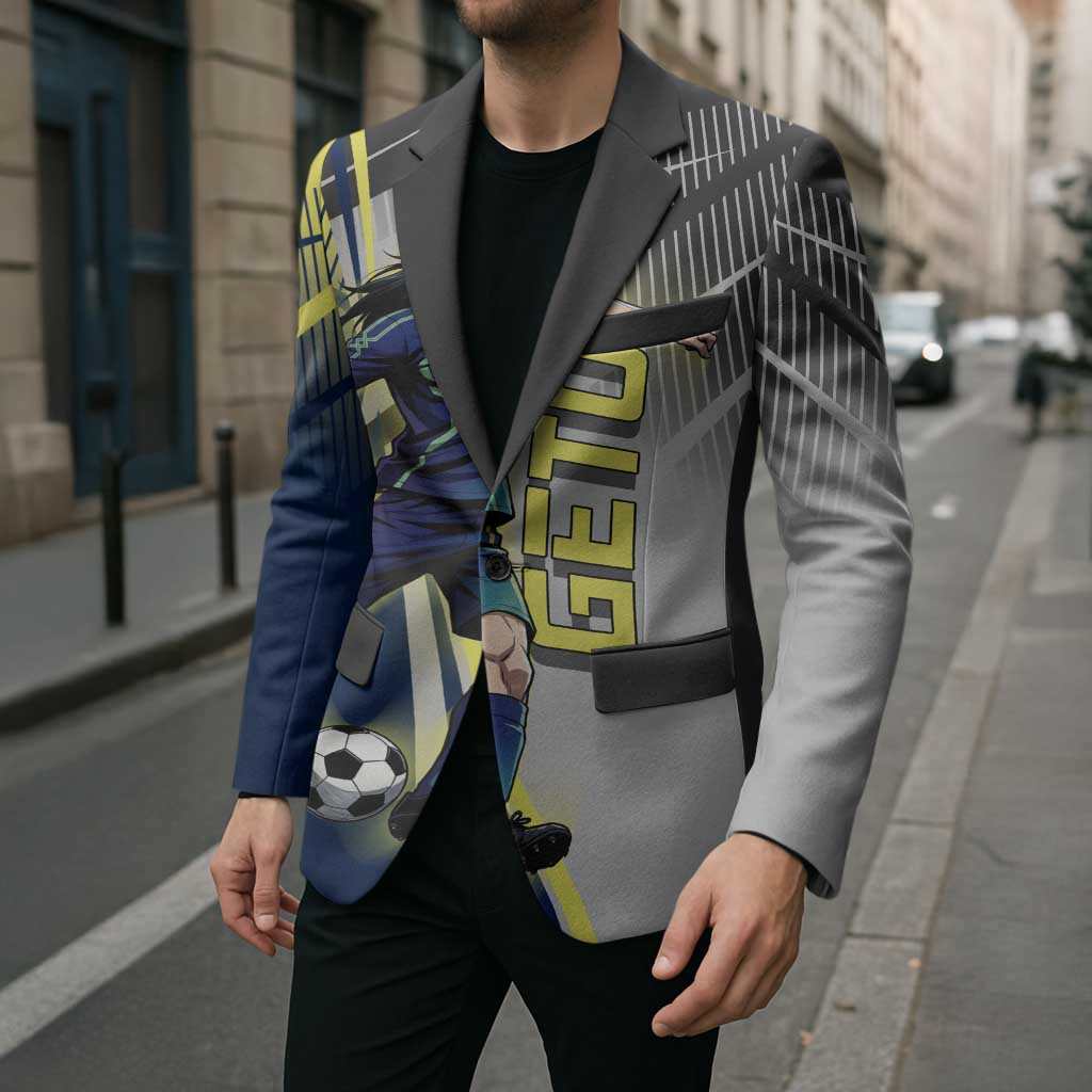 Personalized Geto Suguru Blazer Anime Soccer Action Illustration Art