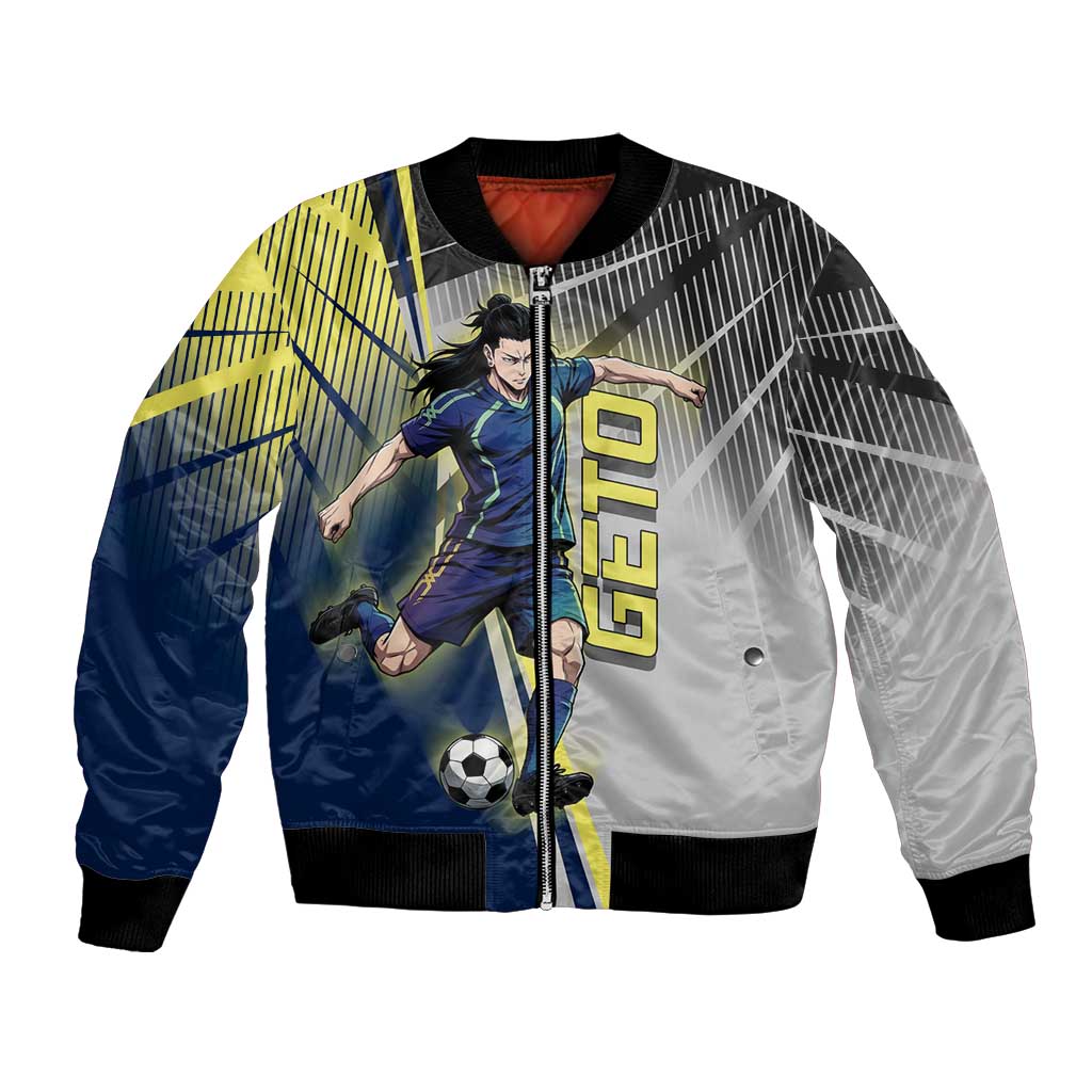 Personalized Geto Suguru Bomber Jacket Anime Soccer Action Illustration Art