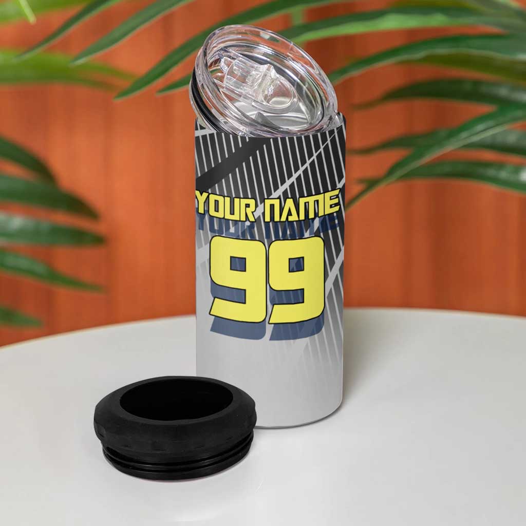 Personalized Geto Suguru 4 in 1 Can Cooler Tumbler Anime Soccer Action Illustration Art