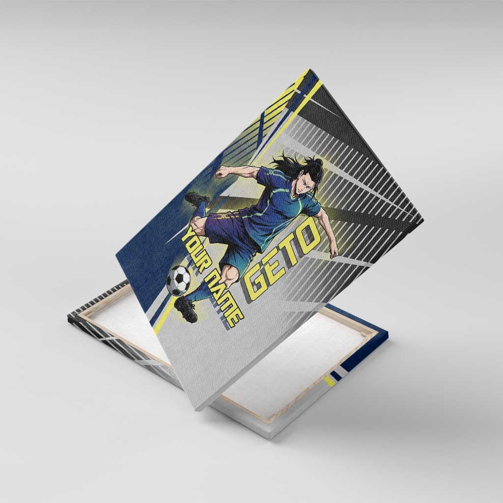 Personalized Geto Suguru Canvas Wall Art Anime Soccer Action Illustration Art
