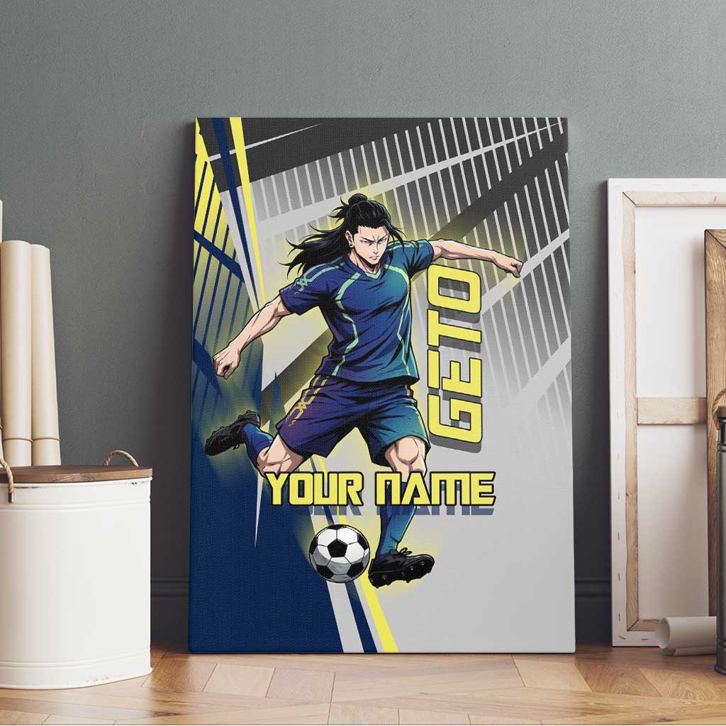 Personalized Geto Suguru Canvas Wall Art Anime Soccer Action Illustration Art