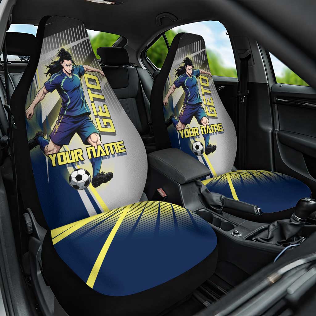 Personalized Geto Suguru Car Seat Cover Anime Soccer Action Illustration Art