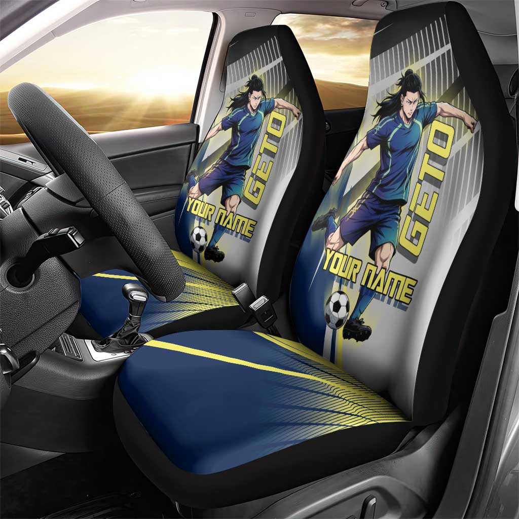 Personalized Geto Suguru Car Seat Cover Anime Soccer Action Illustration Art