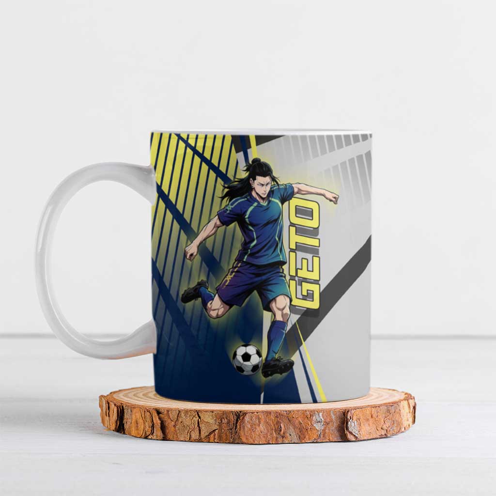 Personalized Geto Suguru Ceramic Mug Anime Soccer Action Illustration Art