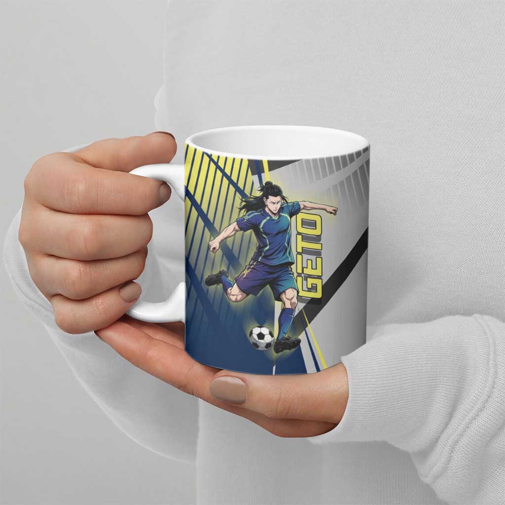 Personalized Geto Suguru Ceramic Mug Anime Soccer Action Illustration Art