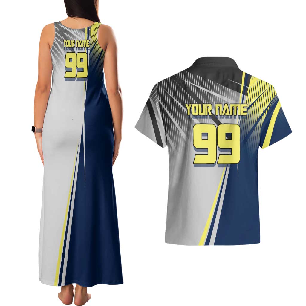 Personalized Geto Suguru Couples Matching Tank Maxi Dress and Hawaiian Shirt Anime Soccer Action Illustration Art