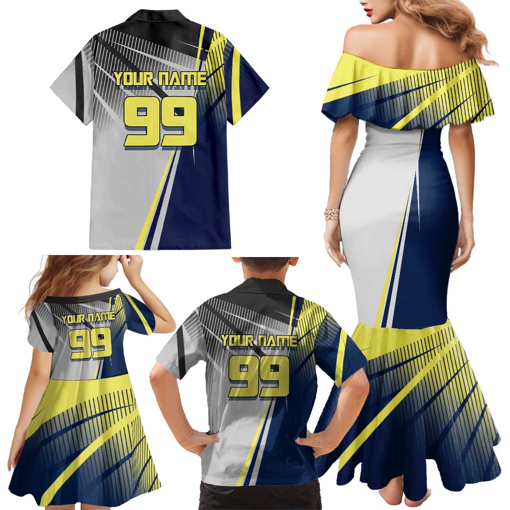 Personalized Geto Suguru Family Matching Mermaid Dress and Hawaiian Shirt Anime Soccer Action Illustration Art