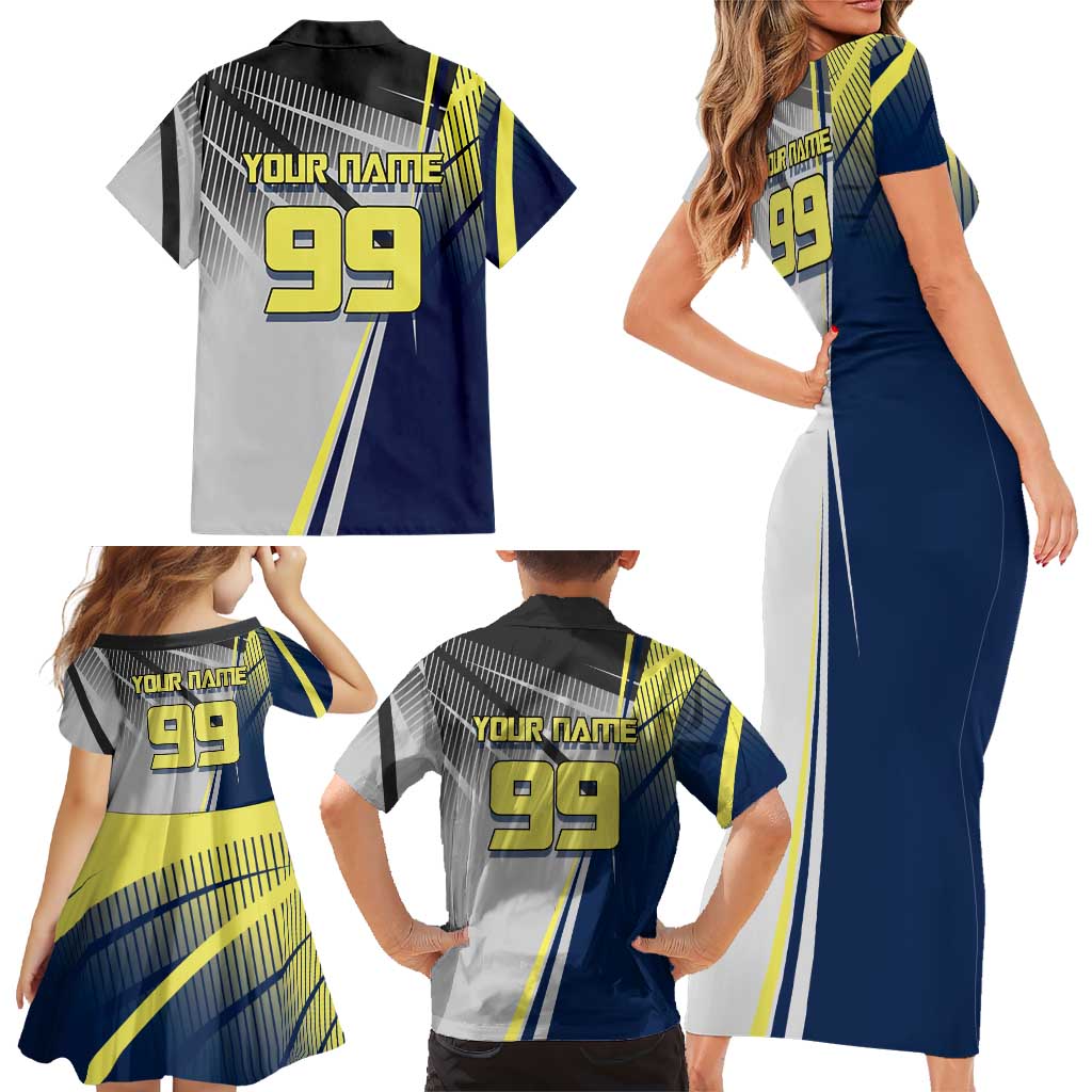 Personalized Geto Suguru Family Matching Short Sleeve Bodycon Dress and Hawaiian Shirt Anime Soccer Action Illustration Art