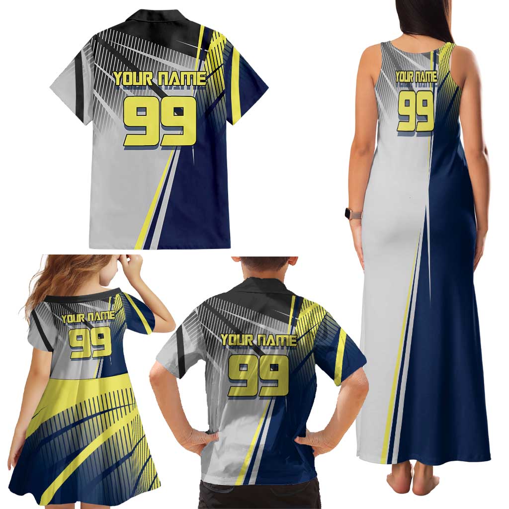 Personalized Geto Suguru Family Matching Tank Maxi Dress and Hawaiian Shirt Anime Soccer Action Illustration Art