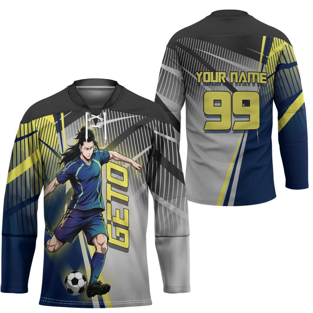 Personalized Geto Suguru Hockey Jersey Anime Soccer Action Illustration Art