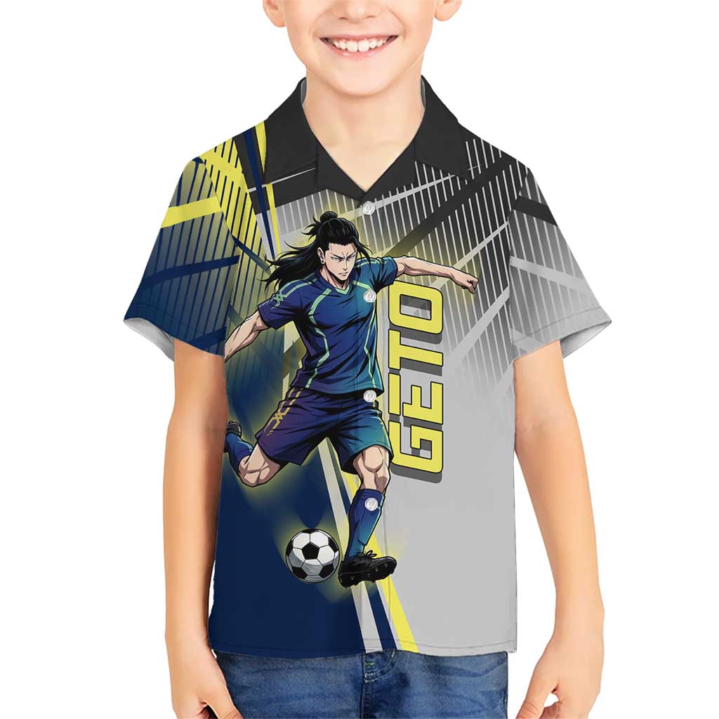 Personalized Geto Suguru Kid Hawaiian Shirt Anime Soccer Action Illustration Art