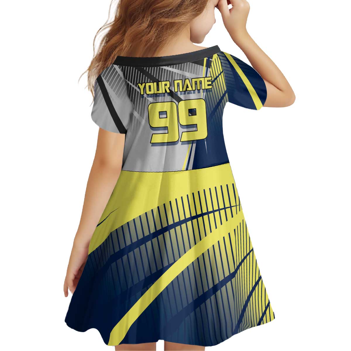 Personalized Geto Suguru Kid Short Sleeve Dress Anime Soccer Action Illustration Art