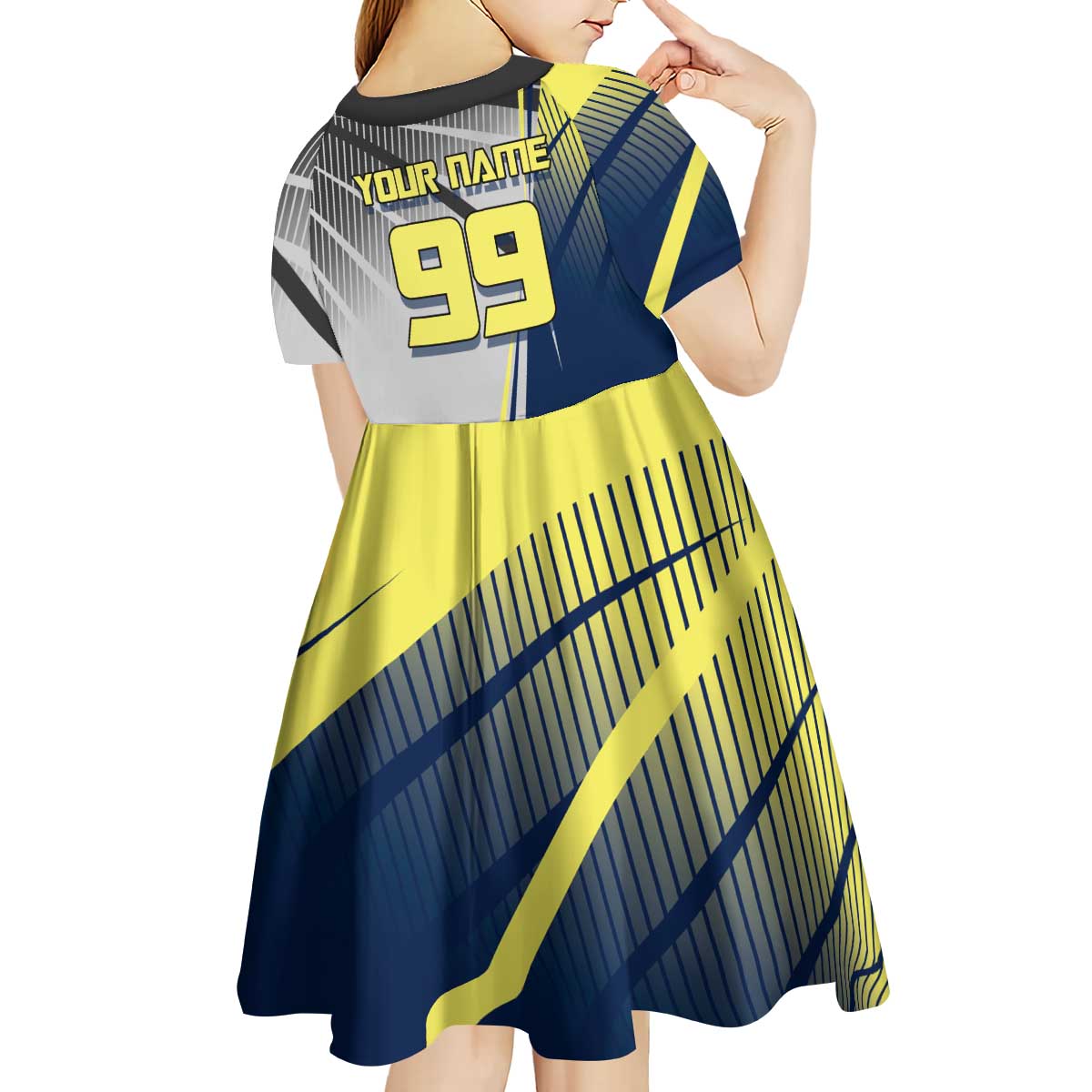 Personalized Geto Suguru Kid Short Sleeve Dress Anime Soccer Action Illustration Art