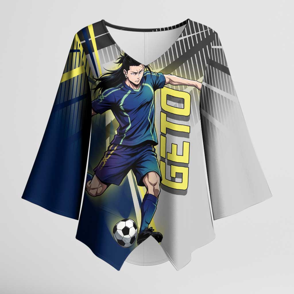 Personalized Geto Suguru Kimono Sleeve Blouse Anime Soccer Action Illustration Art