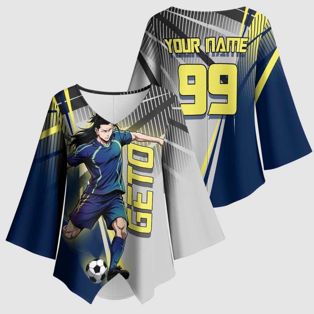 Personalized Geto Suguru Kimono Sleeve Blouse Anime Soccer Action Illustration Art