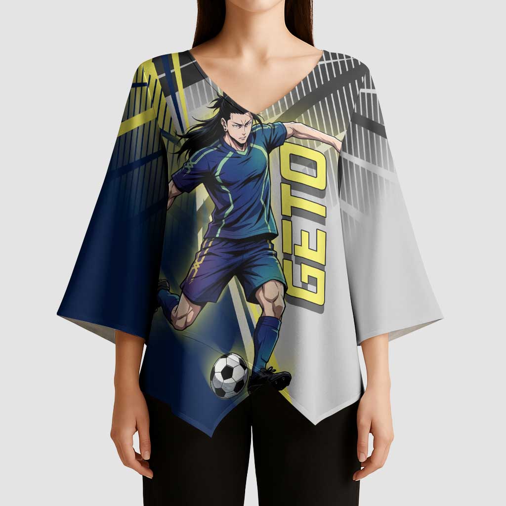 Personalized Geto Suguru Kimono Sleeve Blouse Anime Soccer Action Illustration Art
