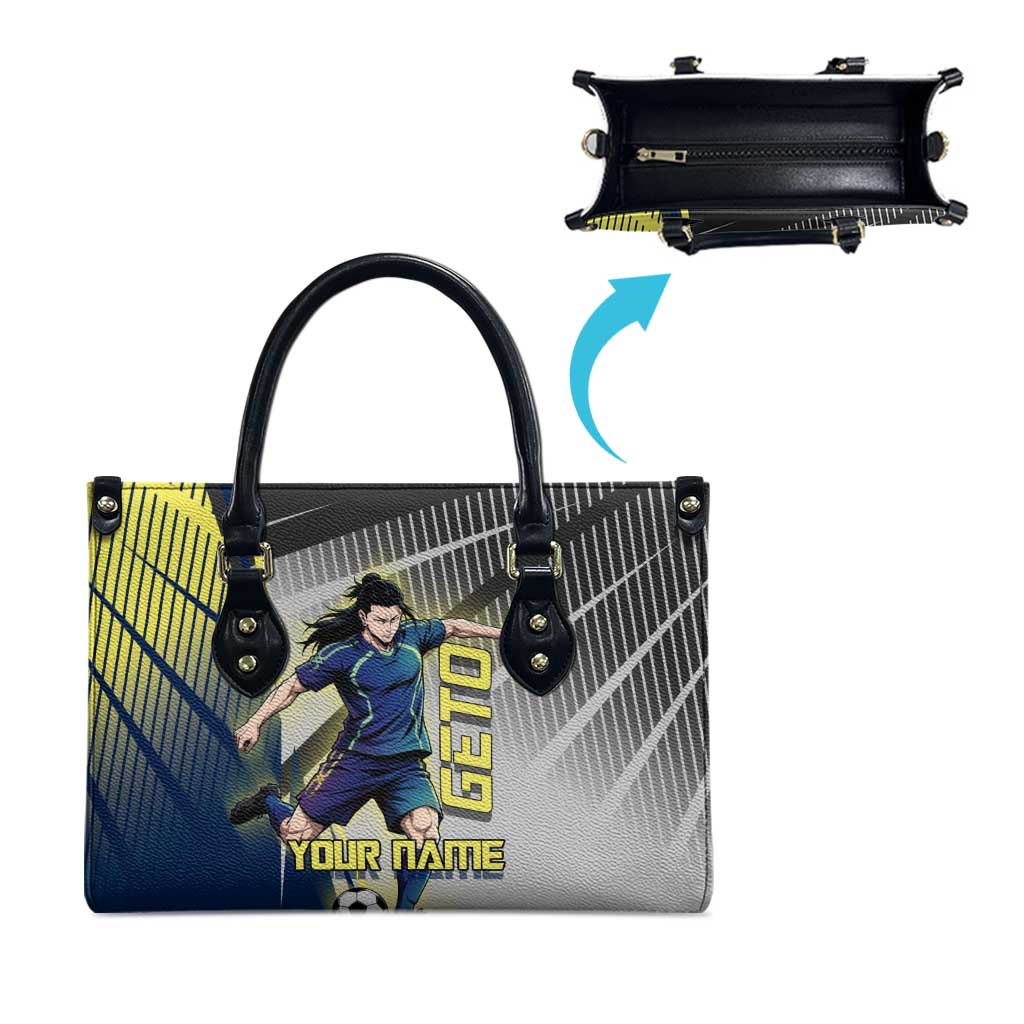 Personalized Geto Suguru Leather Bag Anime Soccer Action Illustration Art