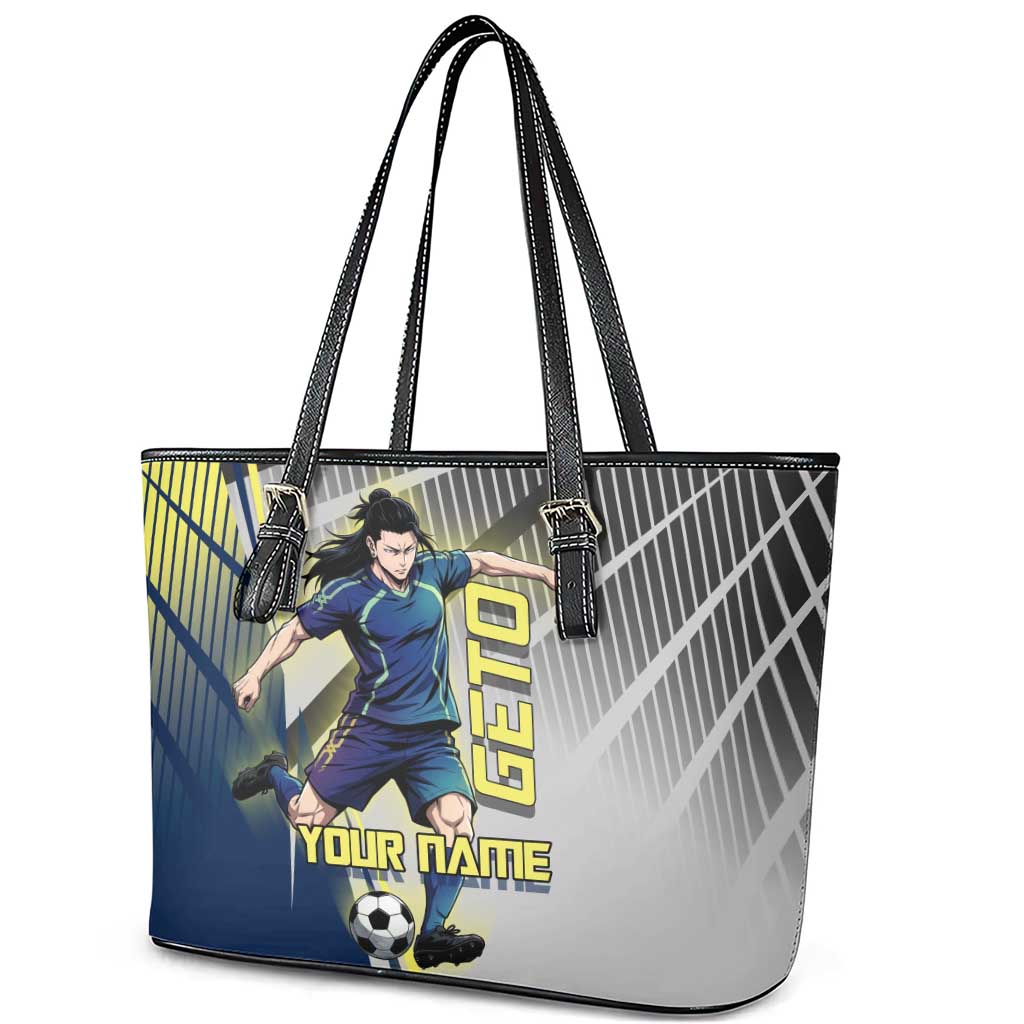 Personalized Geto Suguru Leather Tote Bag Anime Soccer Action Illustration Art