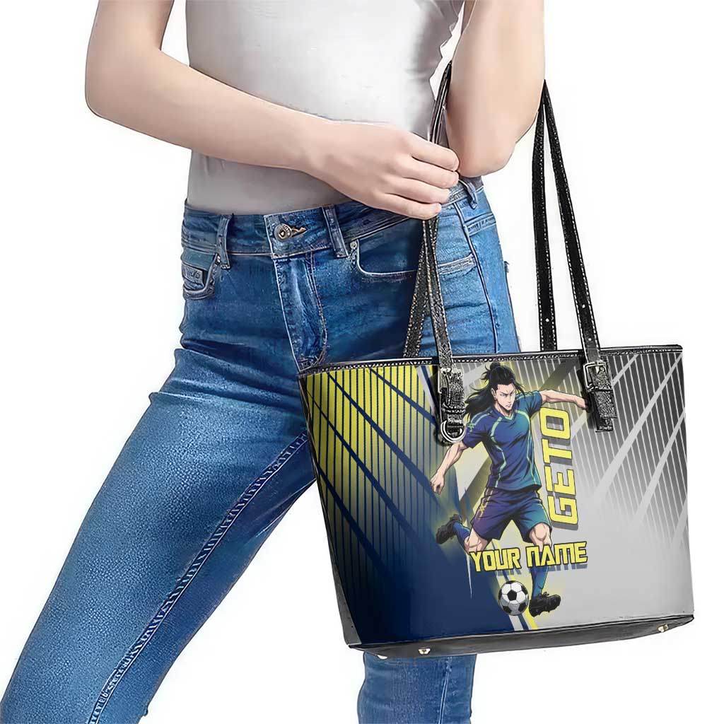 Personalized Geto Suguru Leather Tote Bag Anime Soccer Action Illustration Art