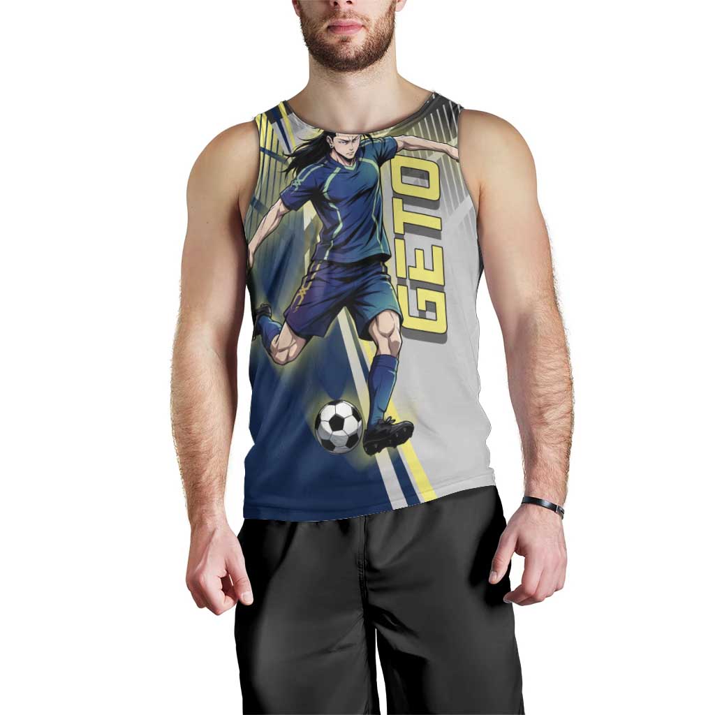 Personalized Geto Suguru Men Tank Top Anime Soccer Action Illustration Art