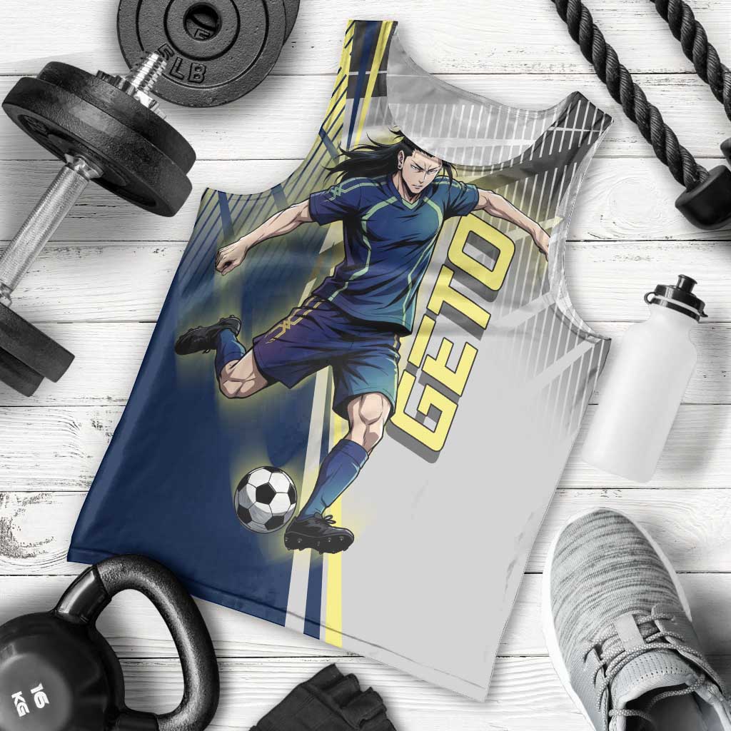 Personalized Geto Suguru Men Tank Top Anime Soccer Action Illustration Art