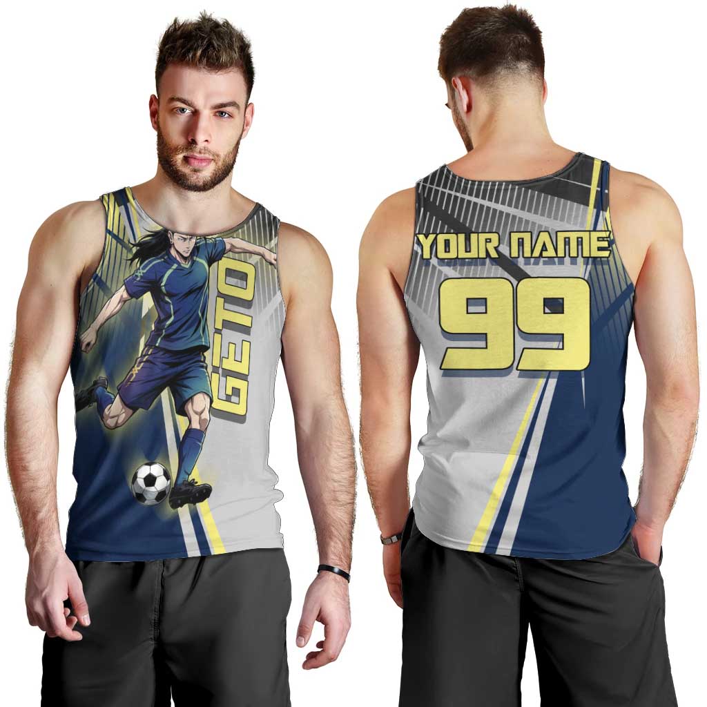 Personalized Geto Suguru Men Tank Top Anime Soccer Action Illustration Art