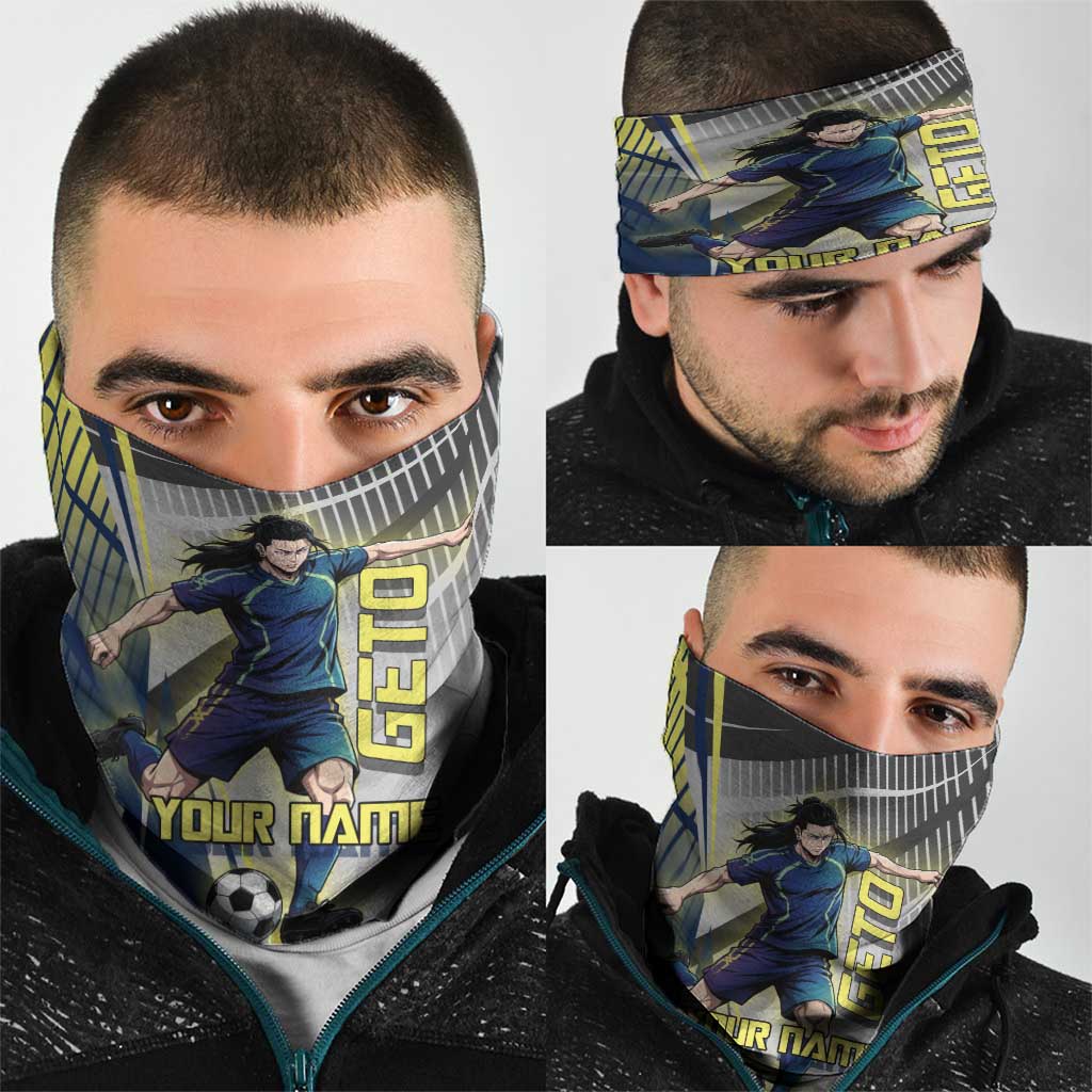 Personalized Geto Suguru Neck Gaiter Anime Soccer Action Illustration Art