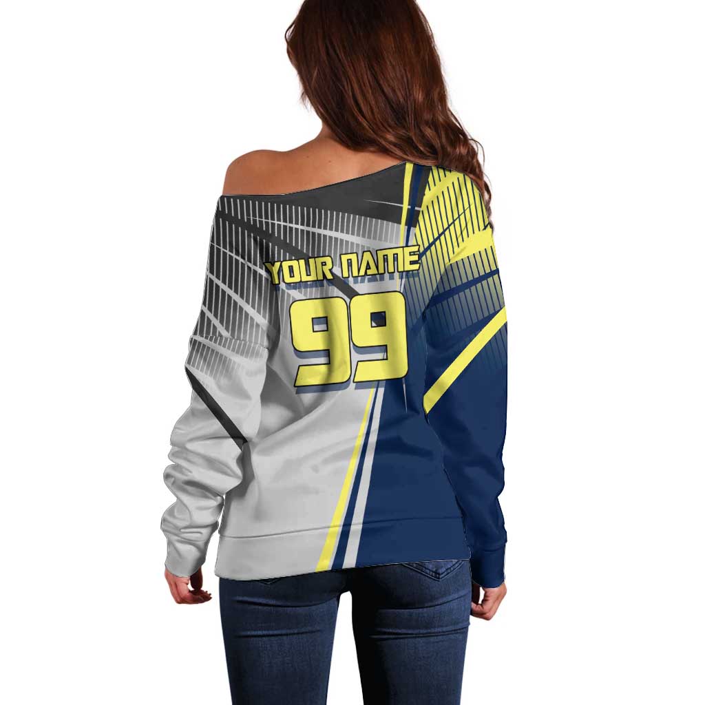 Personalized Geto Suguru Off Shoulder Sweater Anime Soccer Action Illustration Art