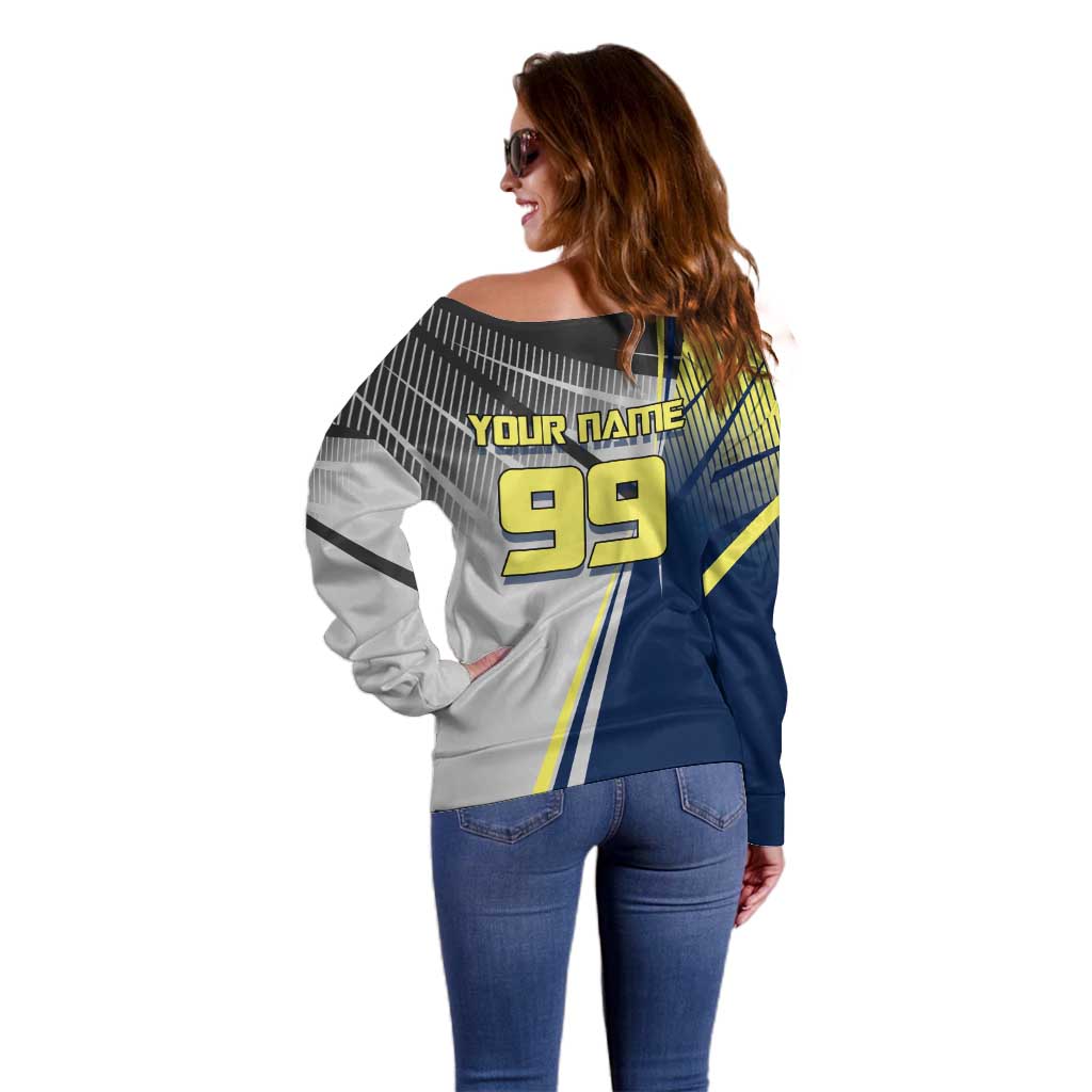 Personalized Geto Suguru Off Shoulder Sweater Anime Soccer Action Illustration Art