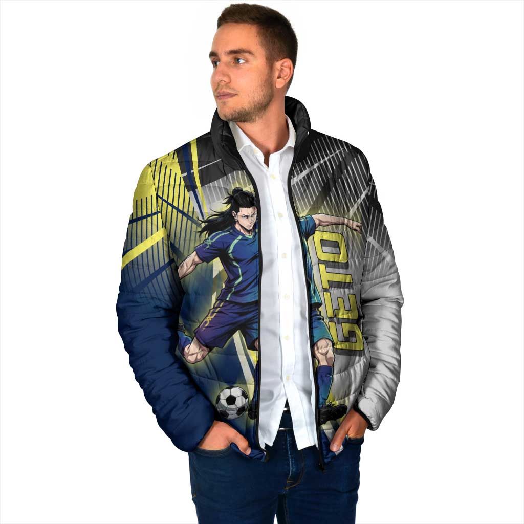 Personalized Geto Suguru Padded Jacket Anime Soccer Action Illustration Art
