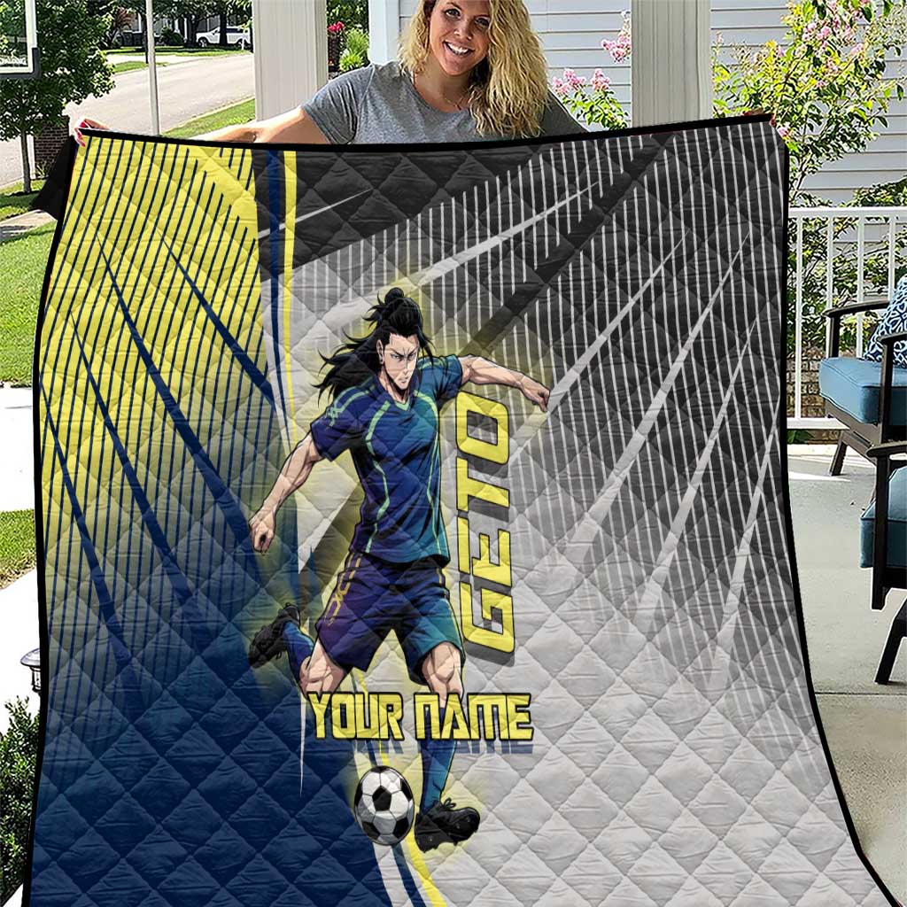 Personalized Geto Suguru Quilt Anime Soccer Action Illustration Art