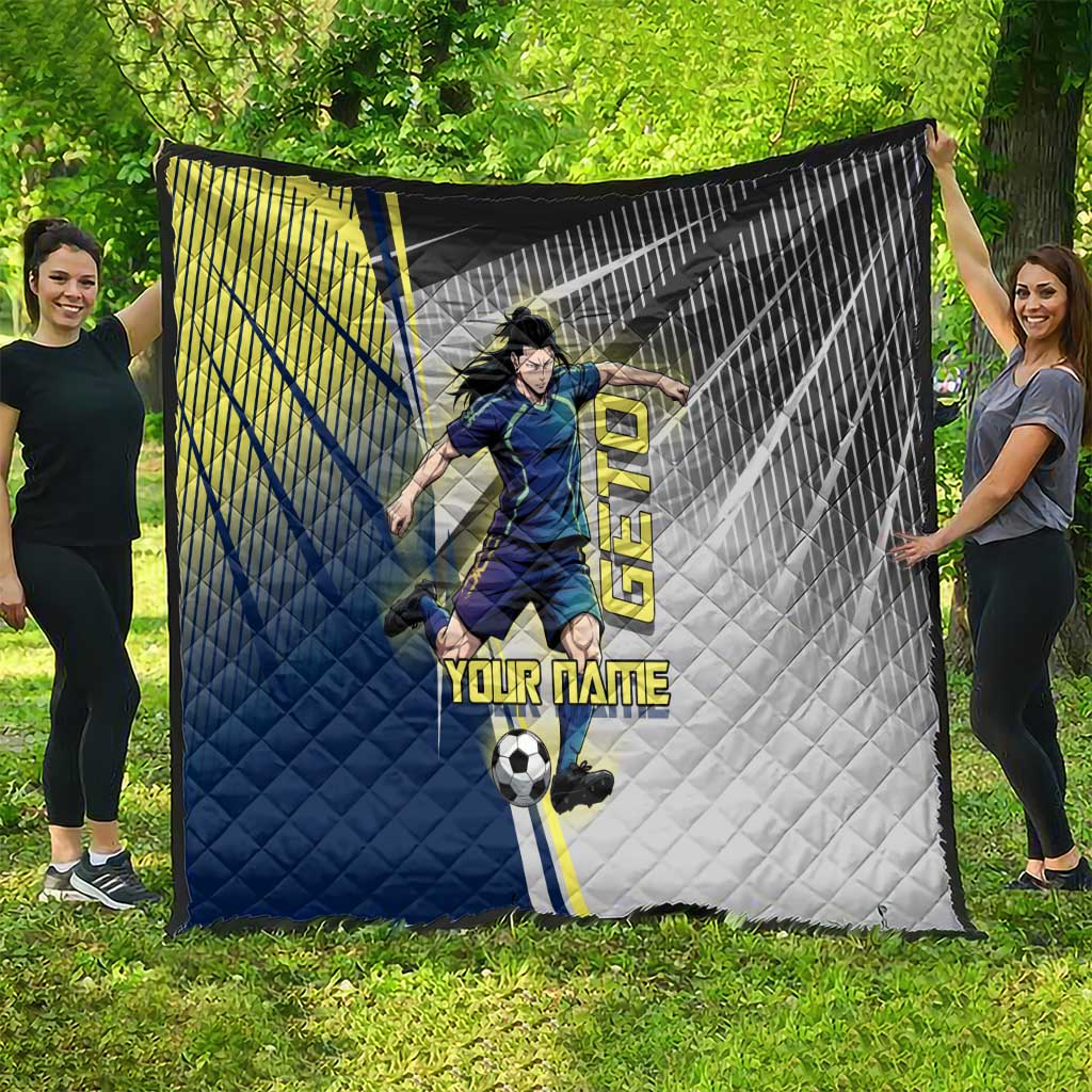 Personalized Geto Suguru Quilt Anime Soccer Action Illustration Art
