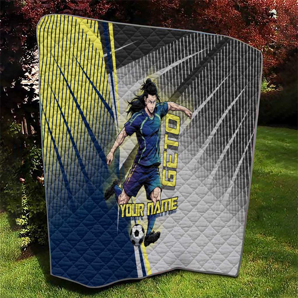 Personalized Geto Suguru Quilt Anime Soccer Action Illustration Art
