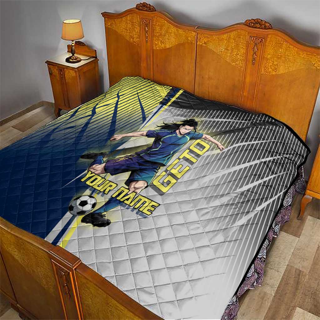 Personalized Geto Suguru Quilt Anime Soccer Action Illustration Art