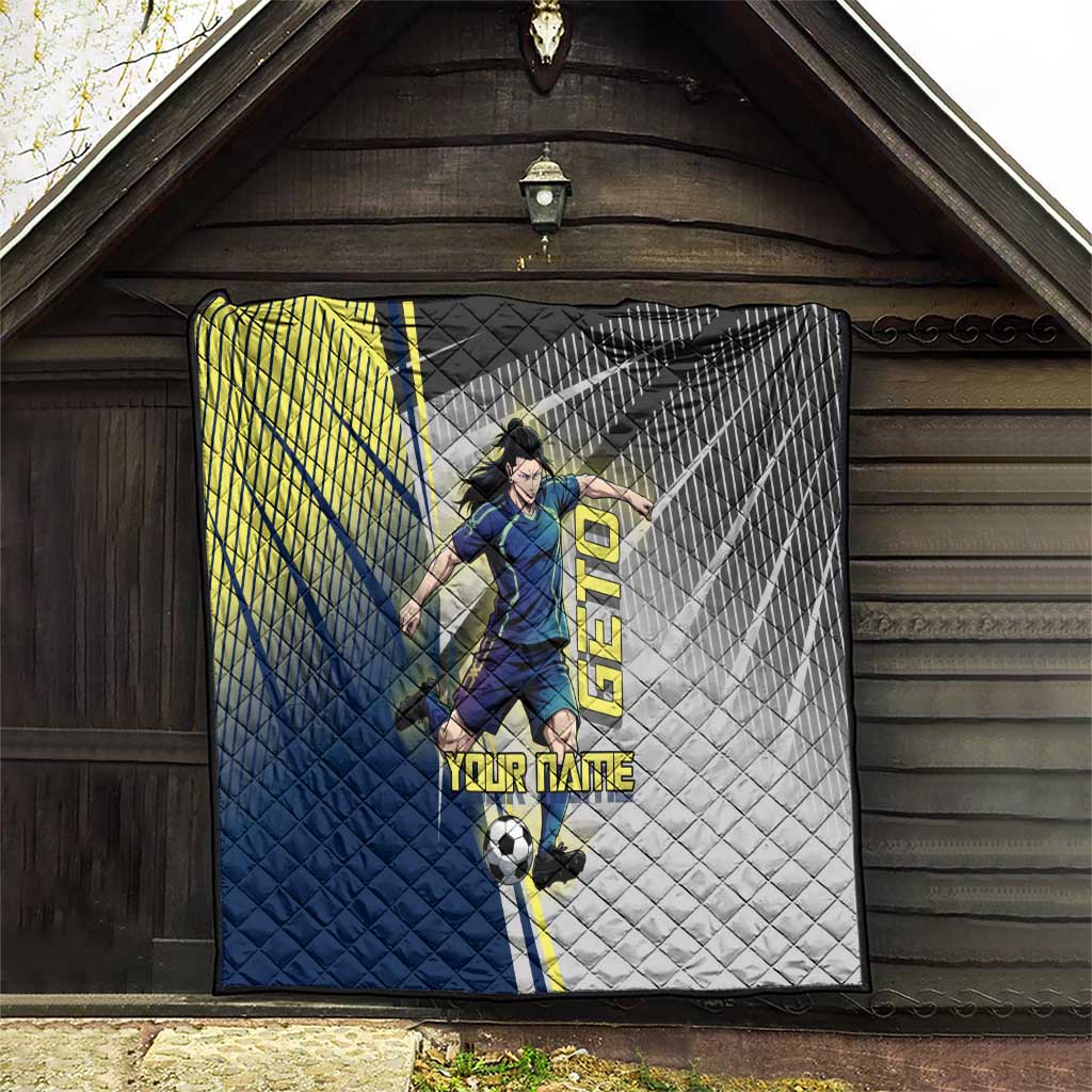 Personalized Geto Suguru Quilt Anime Soccer Action Illustration Art
