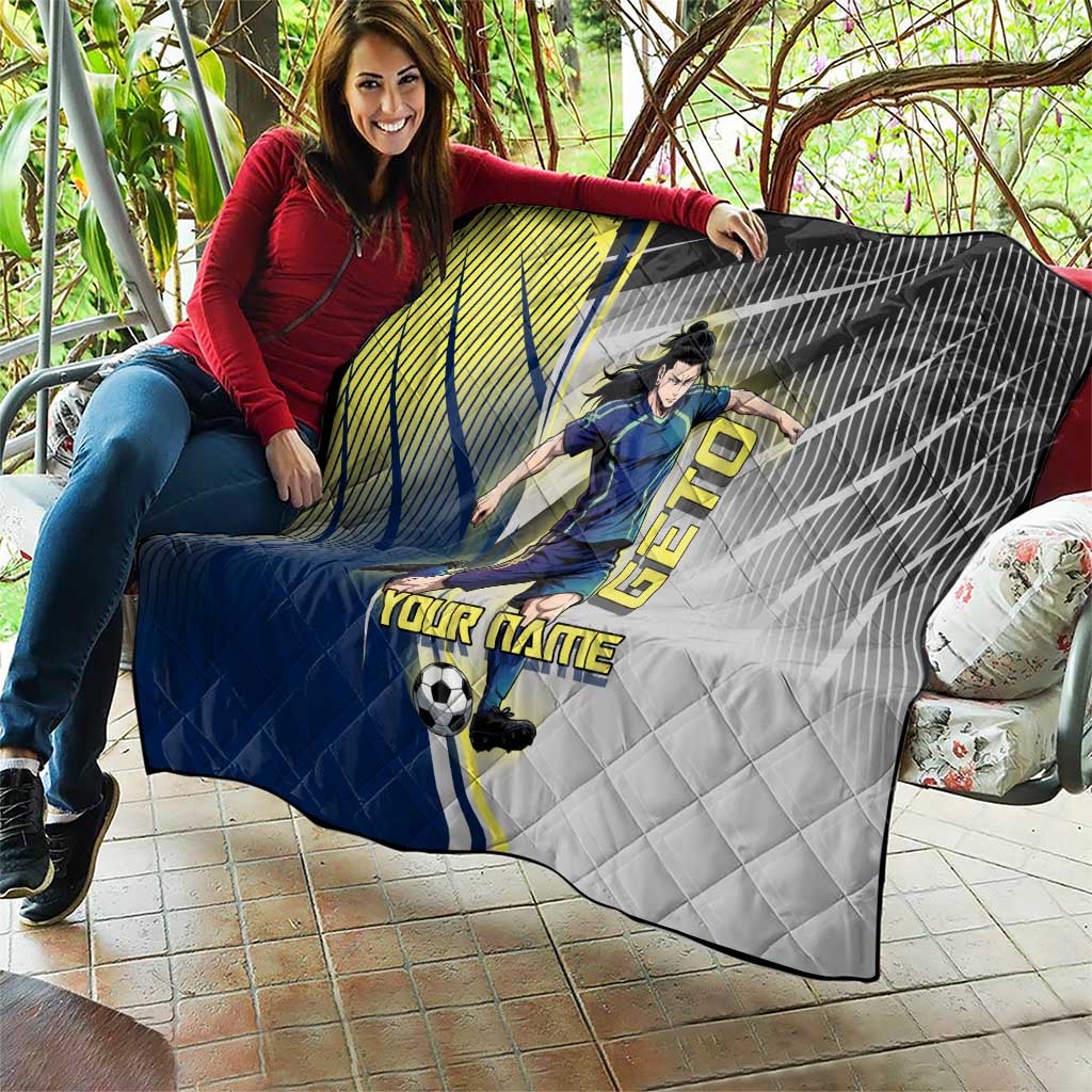 Personalized Geto Suguru Quilt Anime Soccer Action Illustration Art