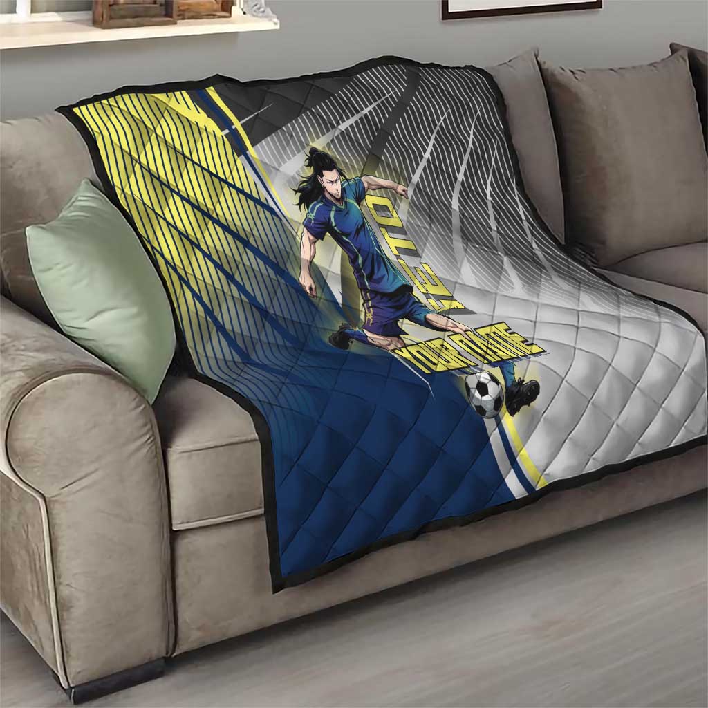 Personalized Geto Suguru Quilt Anime Soccer Action Illustration Art